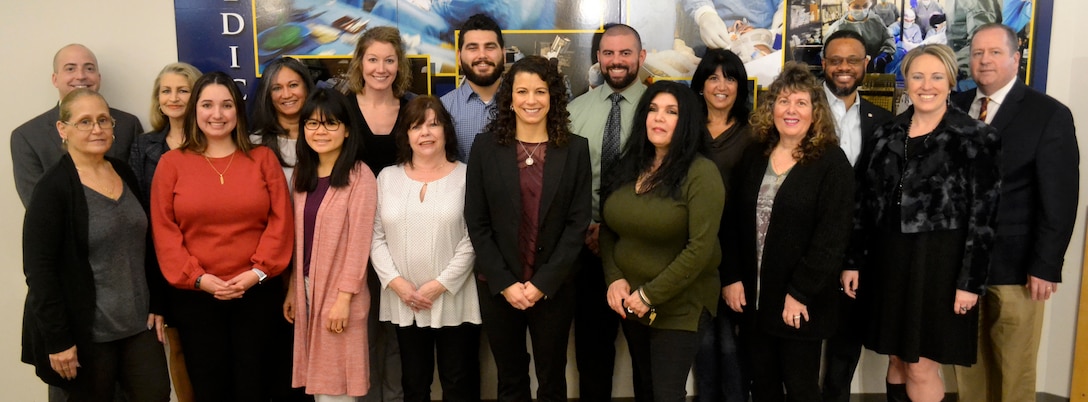 Members of DLA Troop Support Medical supply chain’s Pharmaceutical Manufacturer and Distributor and Collective Customer Facing divisions pose for a photo with Medical leadership at DLA Troop Support Feb. 7, 2019 in Philadelphia.