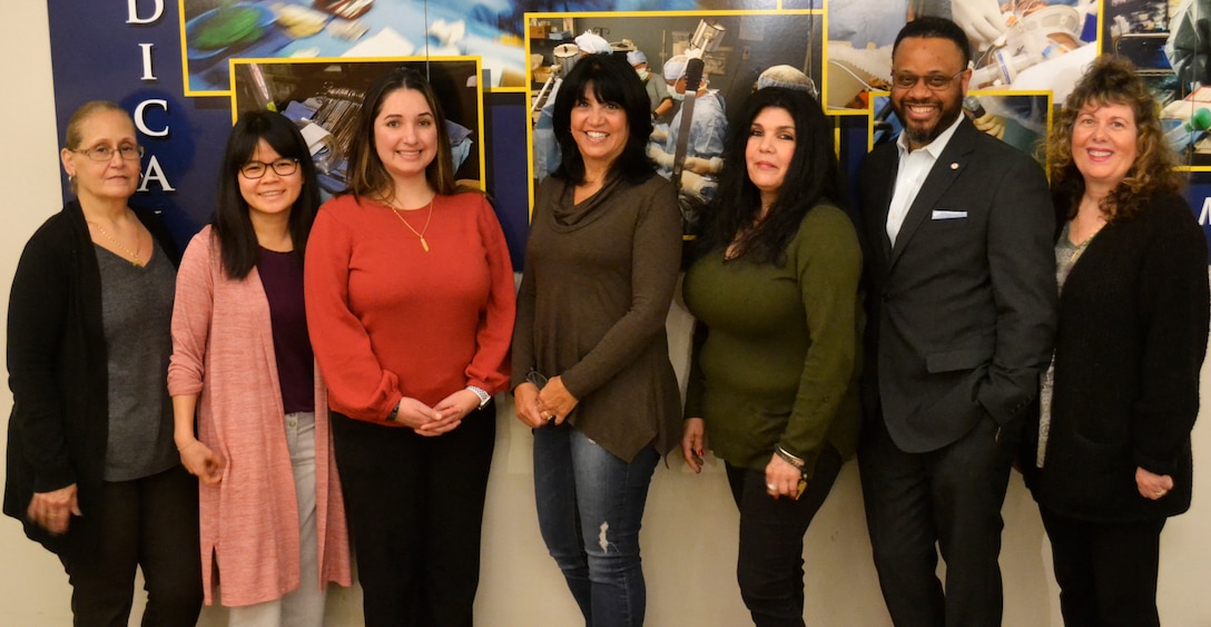 Members of DLA Troop Support Medical supply chain’s Collective Customer Facing Division pose for a photo at DLA Troop Support Feb. 7, 2019 in Philadelphia.