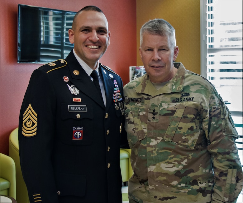 Delapena becomes new Command Sergeant Major at Transatlantic Division