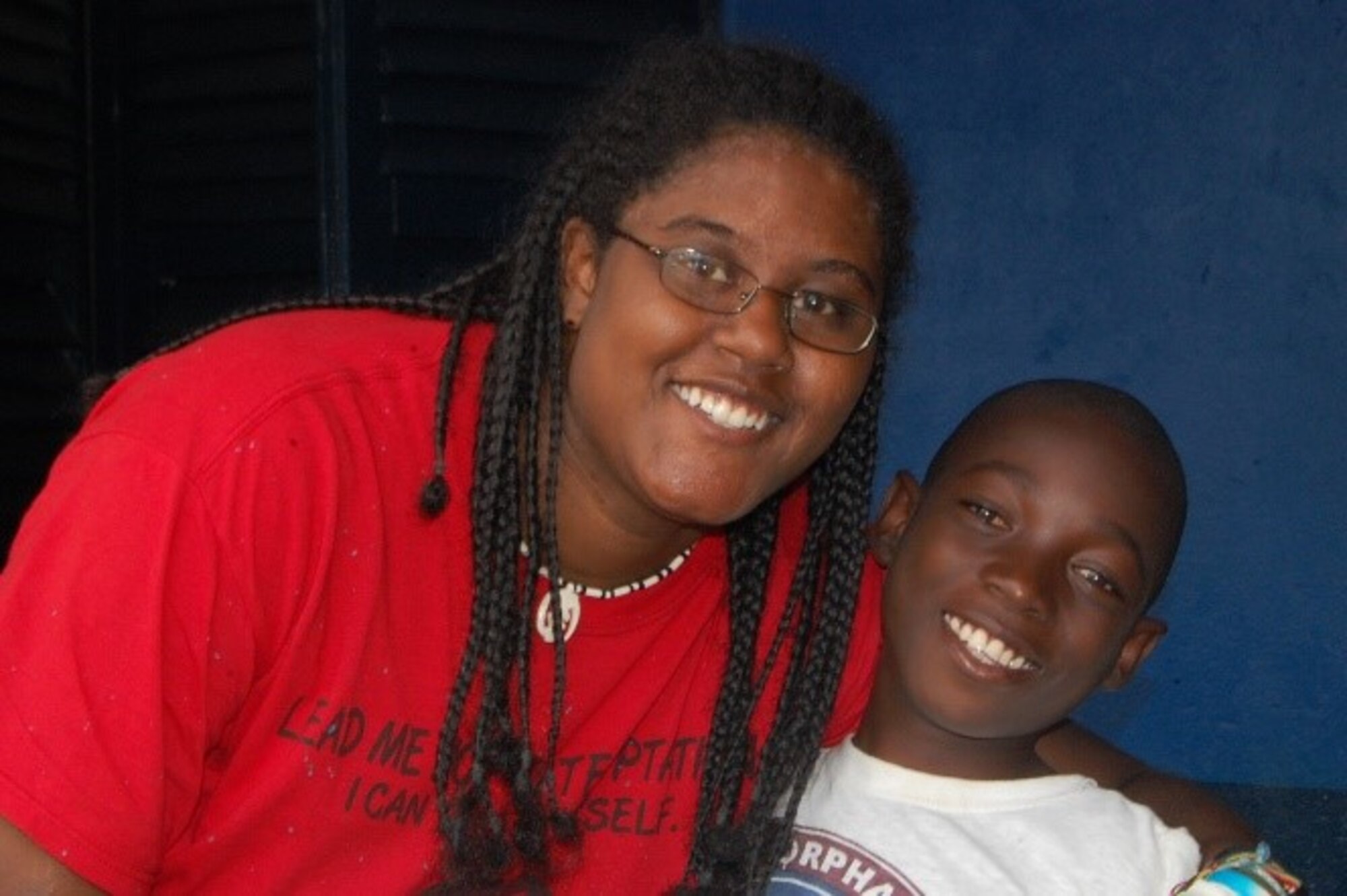Breanna McGowan posing with Steven, who is one of the orphans in Ghana. (Courtesy photo/Breanna McGowan)