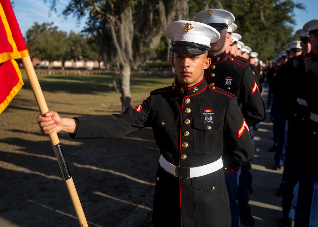 MARINE CORPS RECRUIT DEPOT PARRIS ISLAND, S.C. – A native of Sulphur, Louisiana, graduated from Marine Corps recruit training here as a platoon honor graduate of Platoon 2012, Company H, 2nd Recruit Training Battalion, Feb. 8, 2019.