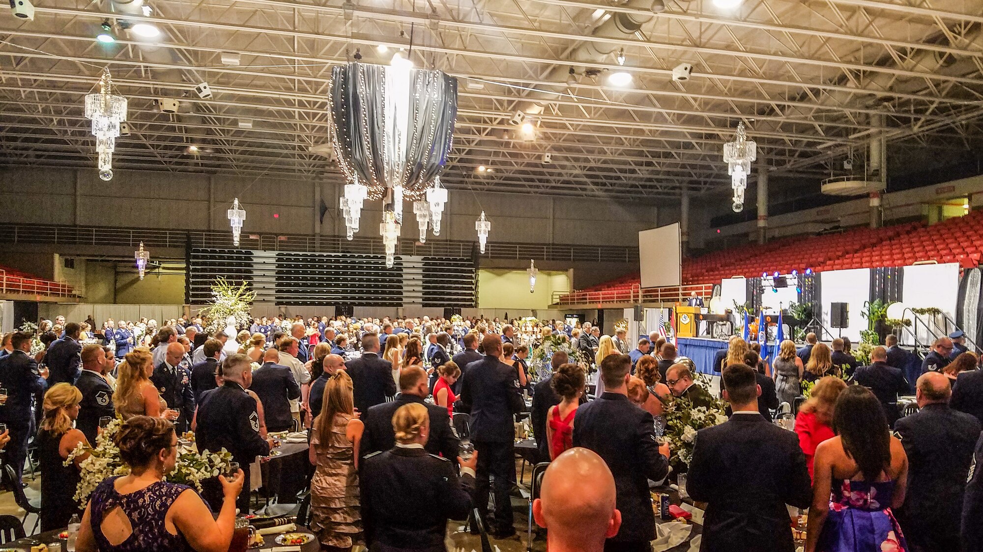 Missouri Guardsmen hold a military ball