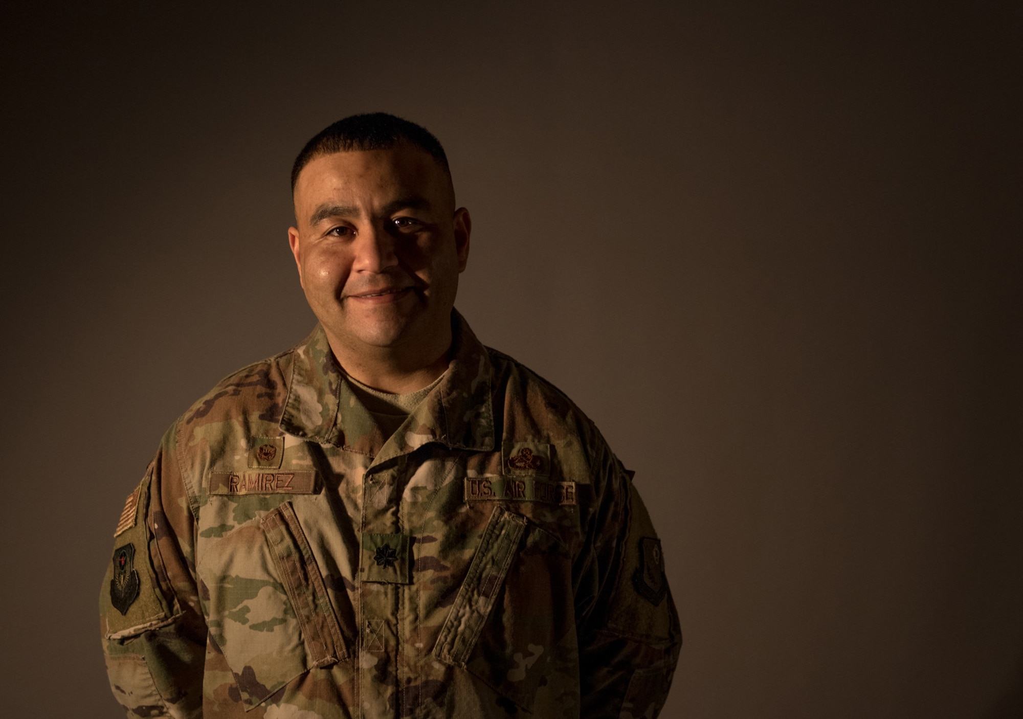 U.S. Air Force Lt. Col Jaime Ramirez, commander of the 193rd Special Operations Maintenance Squadron, Pennsylvania Air National Guard, pauses for a portrait January 13, 2019, at the 193rd Special Operations Wing in Middletown, Pennsylvania. Ramirez has served more than 25 years in the military to date. (U.S. Air National Guard photo by Staff Sgt. Rachel Loftis)