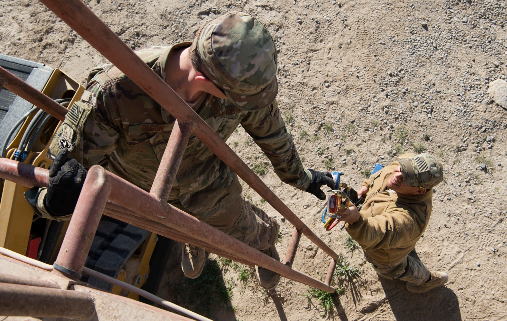 Expeditionary HVAC technicians battle the heat; distribute the cool