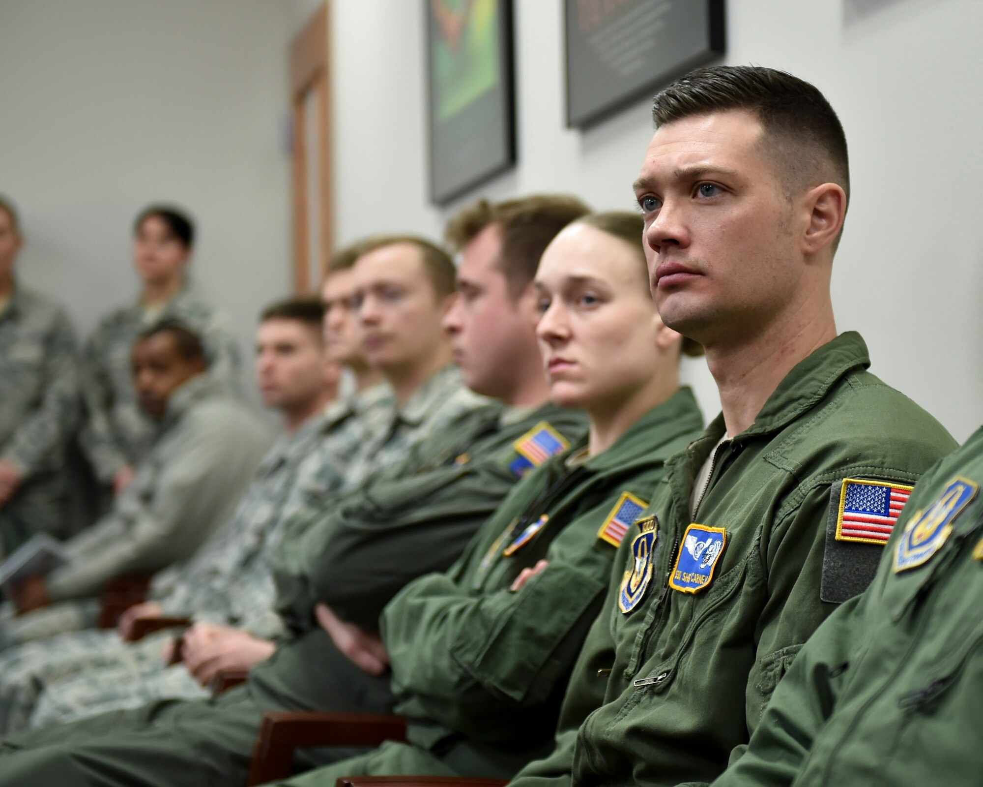 Chief Master Sgt. Imelda B. Johnson, the 22nd Air Force Command Chief Master Sergeant, visited Youngstown Air Reserve Station, February 9th, 2019. During her stay, Johnson met with more than 35 Air Force Reserve non-commissioned officers.
	During the meet-and-greet, Johnson opened the floor to the Airmen so they may voice their questions, concerns and experiences within the current Air Force Reserve structure. A myriad topics were discussed: the optimization of training, commissioning opportunities, Airmen retention, ramifications of a possible government shutdown and benefits concerning retirement and higher education. Johnson said that the purpose of the event was to pass on knowledge and to get people to start thinking outside the box and sharing their expertise.