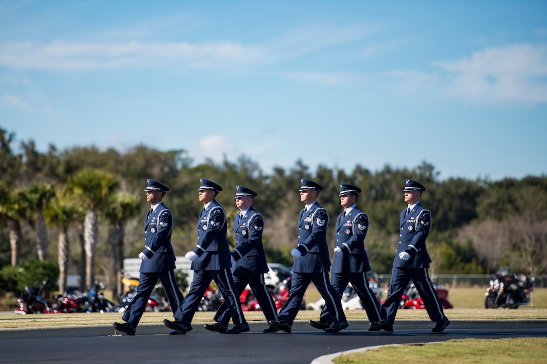 Tuskegee Airman, Edwin Cowan, was properly laid to rest alongside his wife for his service during World War II, Feb. 7, 2019, at Cape Canaveral National Cemetery, Fla.