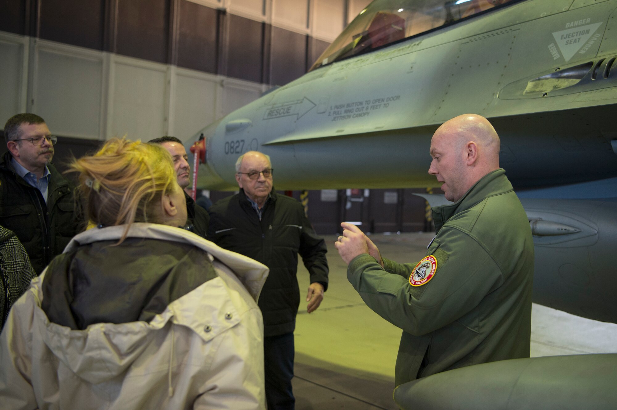 Speicher area council members toured SAB, which included a mission briefing, a visit to the 726th Air Mobility Squadron, and a windshield tour.