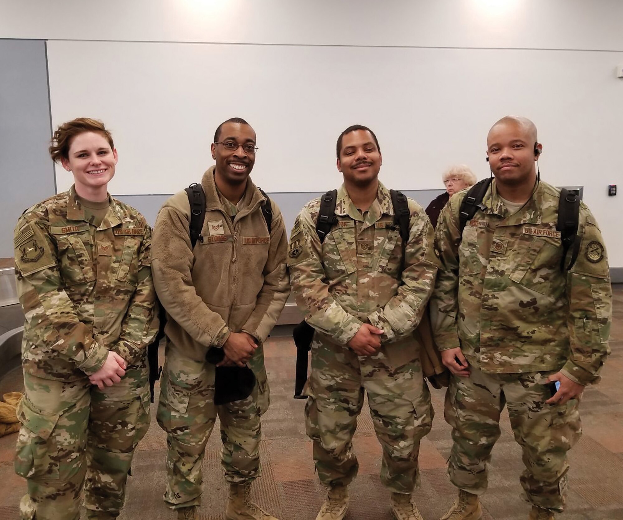 Airmen from the 445th Airlift Wing Operations Group, Civil Engineer Squadron, Logistics Readiness Squadron and Operations Support Squadron are welcomed home as they arrive at the Dayton International Airport throughout the month of January 2019. Approximately 150 Airmen returned from deployments in January. The wing deployed 344 Airmen in 2018 to more than 10 countries around the globe.