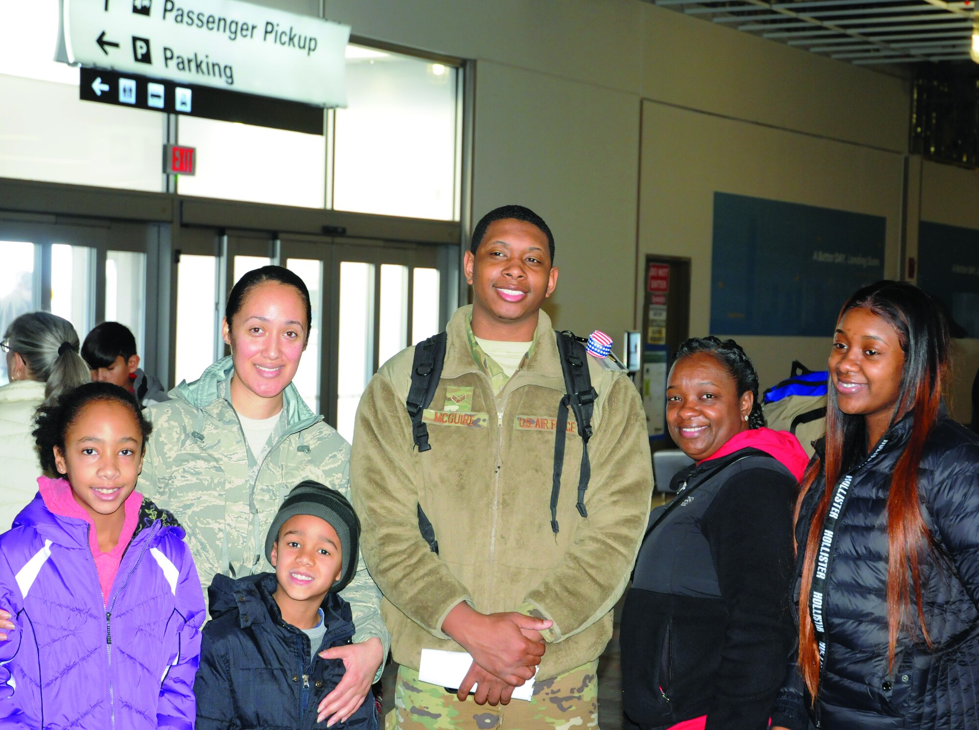 Airmen from the 445th Airlift Wing Operations Group, Civil Engineer Squadron, Logistics Readiness Squadron and Operations Support Squadron are welcomed home as they arrive at the Dayton International Airport throughout the month of January 2019. Approximately 150 Airmen returned from deployments in January. The wing deployed 344 Airmen in 2018 to more than 10 countries around the globe.