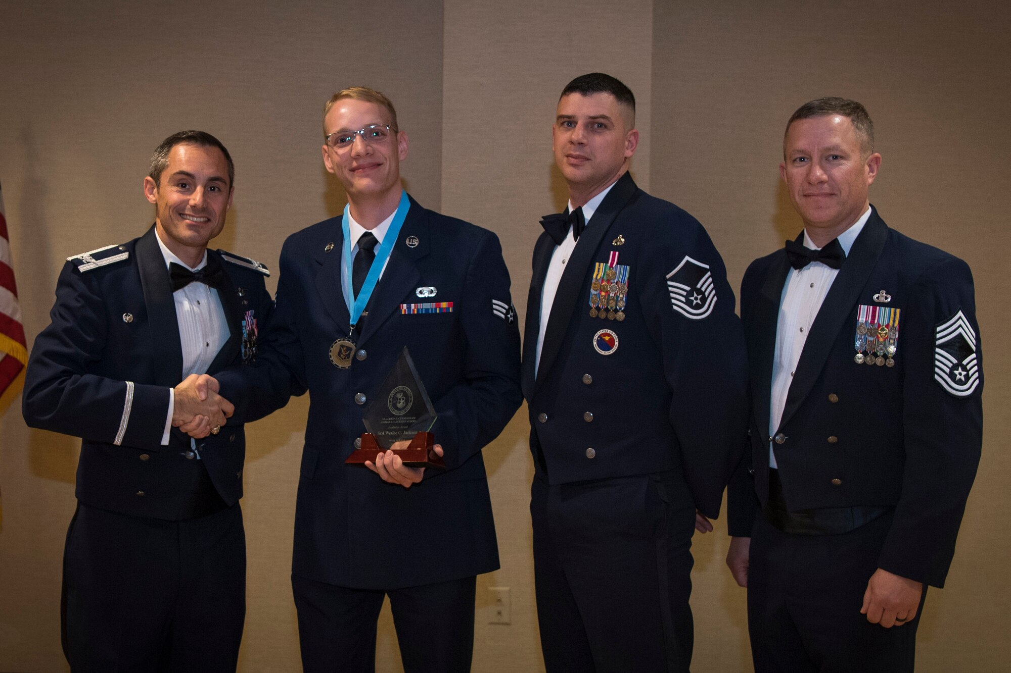 Airmen graduate from Airman Leadership School (ALS), Feb. 7, 2019, at Moody Air Force Base, Ga. ALS is a the 5-week course designed to develop Airmen into effective front-line supervisors by focusing on building leadership abilities, teamwork skills and effective communication.