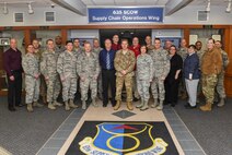 The 635th Supply Chain Operations Wing hosted 18 senior leaders during a three-day Senior Leader Conference Feb. 8, 2019, at Scott Air Force Base, Illinois. The conference focused on how the wing best supports the warfighter over the decade in supplying the Air Force with aircraft parts, fuels, vehicles, equipment and anything else units might need to complete their mission. (U.S. Air Force photo by Airman 1st Class Chad Gorecki)