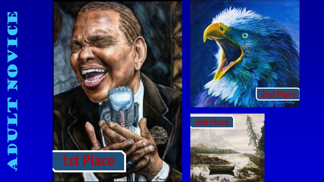 Congratulations to the 2019 Air Force Art Contest winners, adult novice. (U.S. Air Force graphic using winning art work)