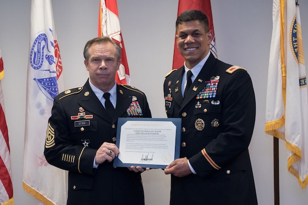 After 32 years of service to the nation, Command Sgt. Maj. Etter retires