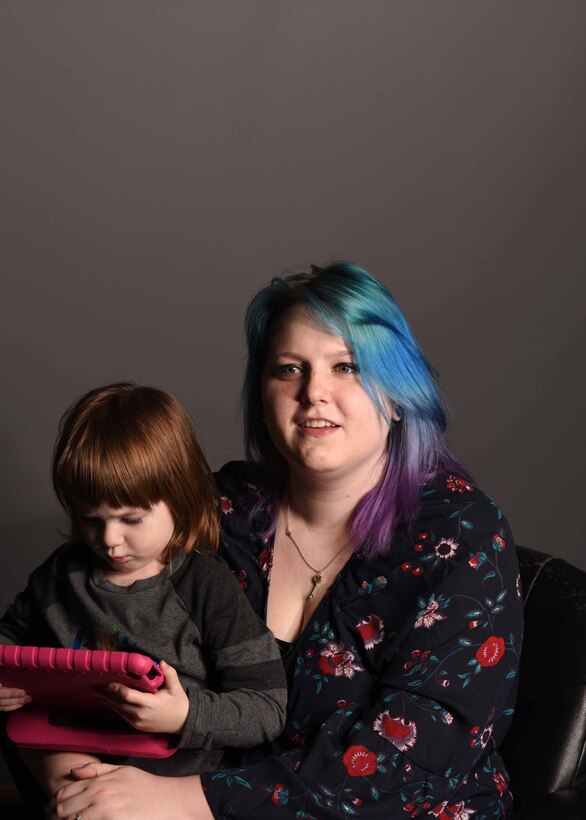 Staci Farland, Team Shaw Spouse, poses for a photo at Shaw Air Force Base, S.C., Feb. 11, 2019.