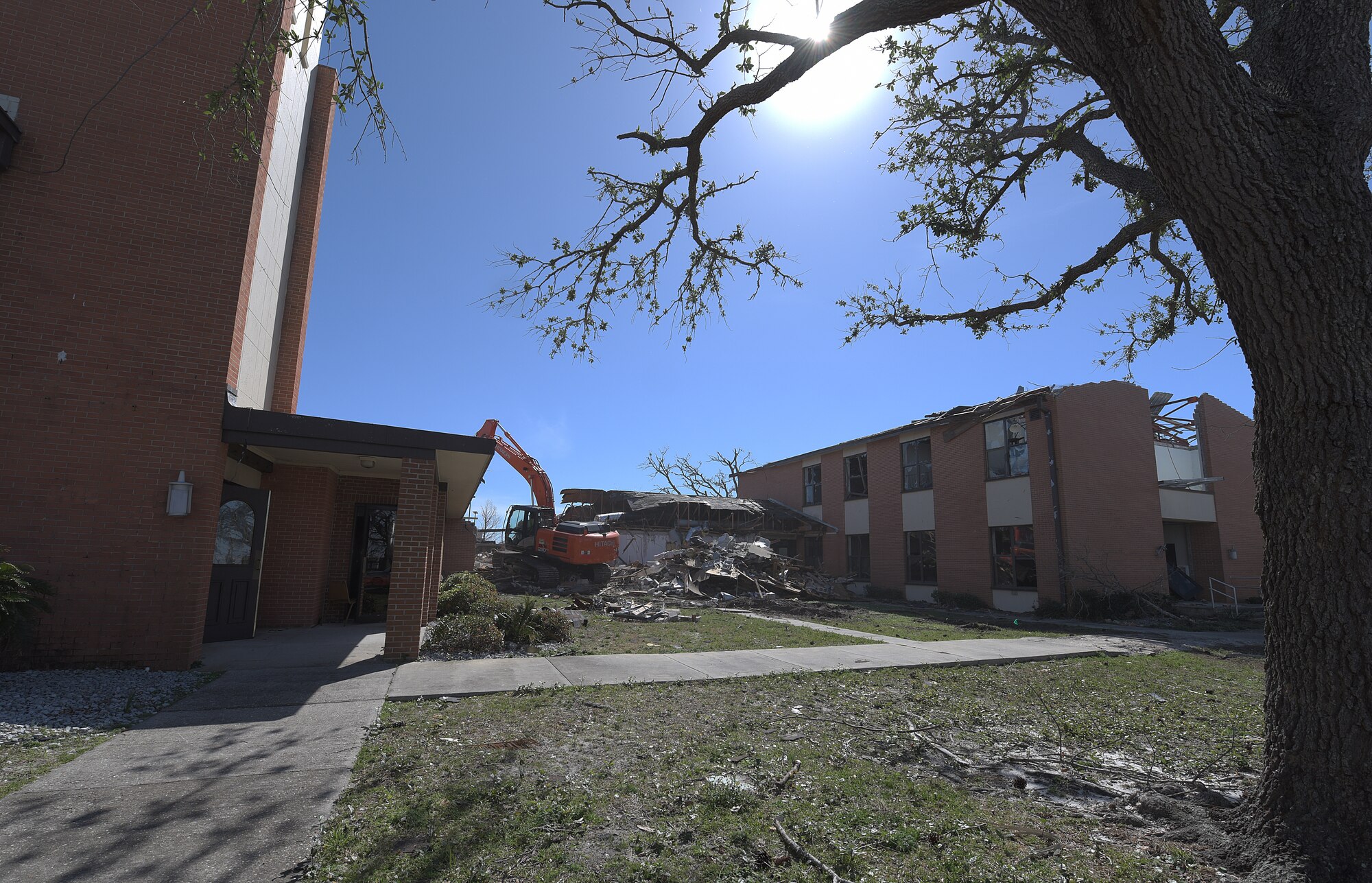 Tyndall begins demolition of damaged facilities