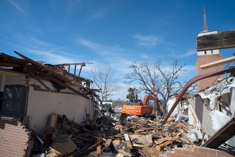 Tyndall begins demolition of damaged facilities