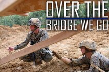 Cpl. William Vincent, left, and Lance Cpl. Bryce Taft inspect damage on a bridge structure Feb. 7, 2019 at Camp Hansen, Okinawa, Japan. Marines with Medium Girder Bridge Platoon, Bridge Company, 9th Engineer Support Battalion, 3rd Marine Logistics Group, repaired then disassembled a bridge they constructed earlier that week to further train in bridge building. Vincent, a combat engineer team leader with MGB Plt., Bridge Co., 9th ESB, 3rd MLG, is a native of Springfield, Illinois. Taft, a combat engineer fire team leader with MGB Plt., Bridge Co., 9th ESB, 3rd MLG, is a native of Maricopa, Arizona. (U.S. Marine Corps photo by Lance Cpl. Ryan Harvey)