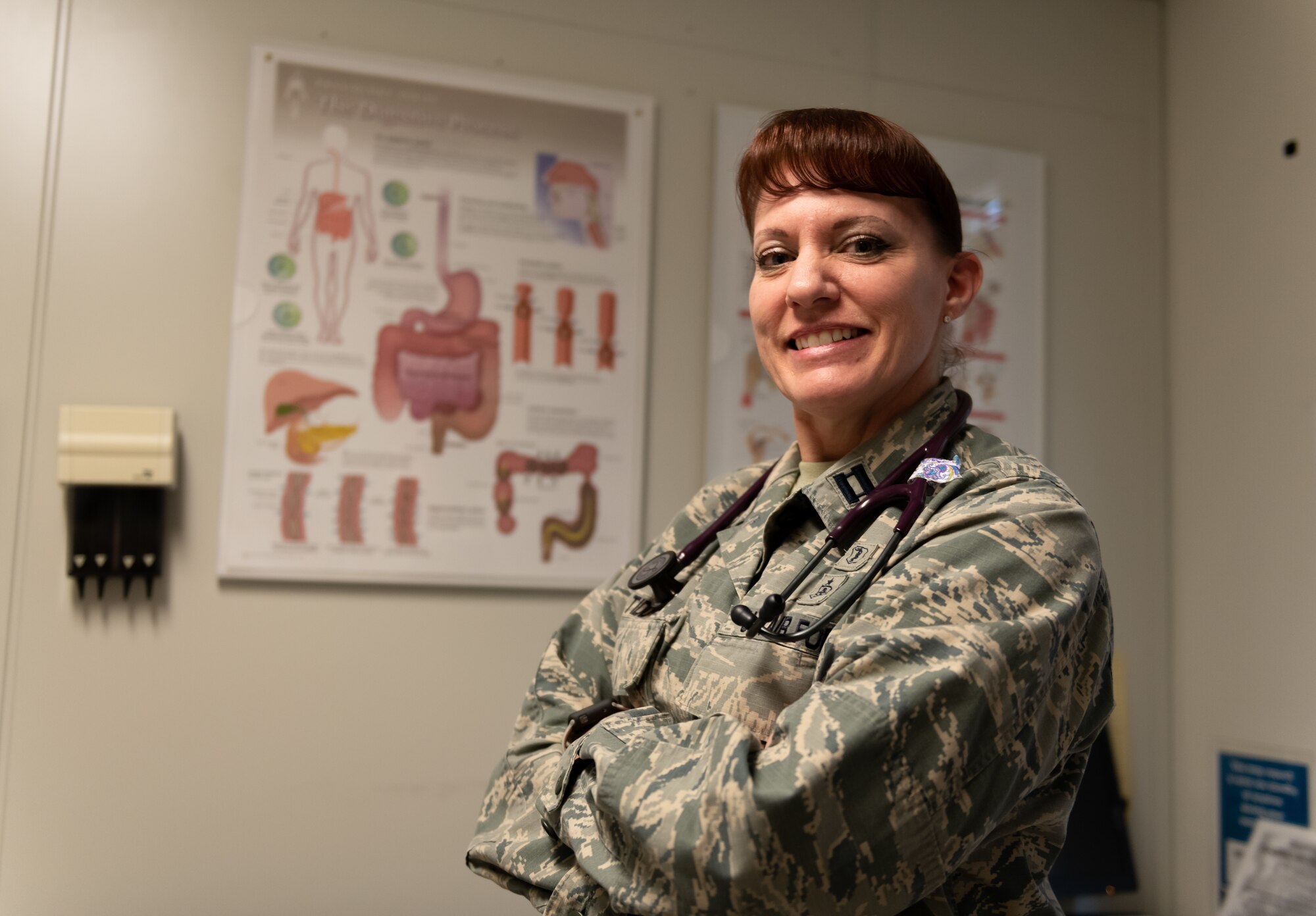U.S. Air Force Capt. Andrea Tidd, 18th Medical Services Flight commander and physician assistant, poses for a photo Jan. 23, 2019, at Kadena Air Base, Japan.  Physician assistants are one of several positions in the Biomedical Sciences Corps. To honor these professionals the Air Force has designated Jan. 28 through Feb. 1, as BSC week. (U.S. Air Force Staff Sgt. Micaiah Anthony)