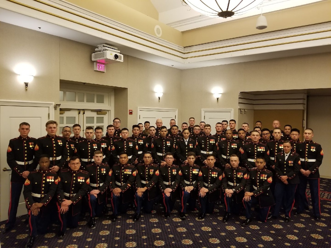 Security Battalion hosted there first Command Sponsored Cpls Course of the year. Pictures here is Class 612-19 prior to Mess Night.