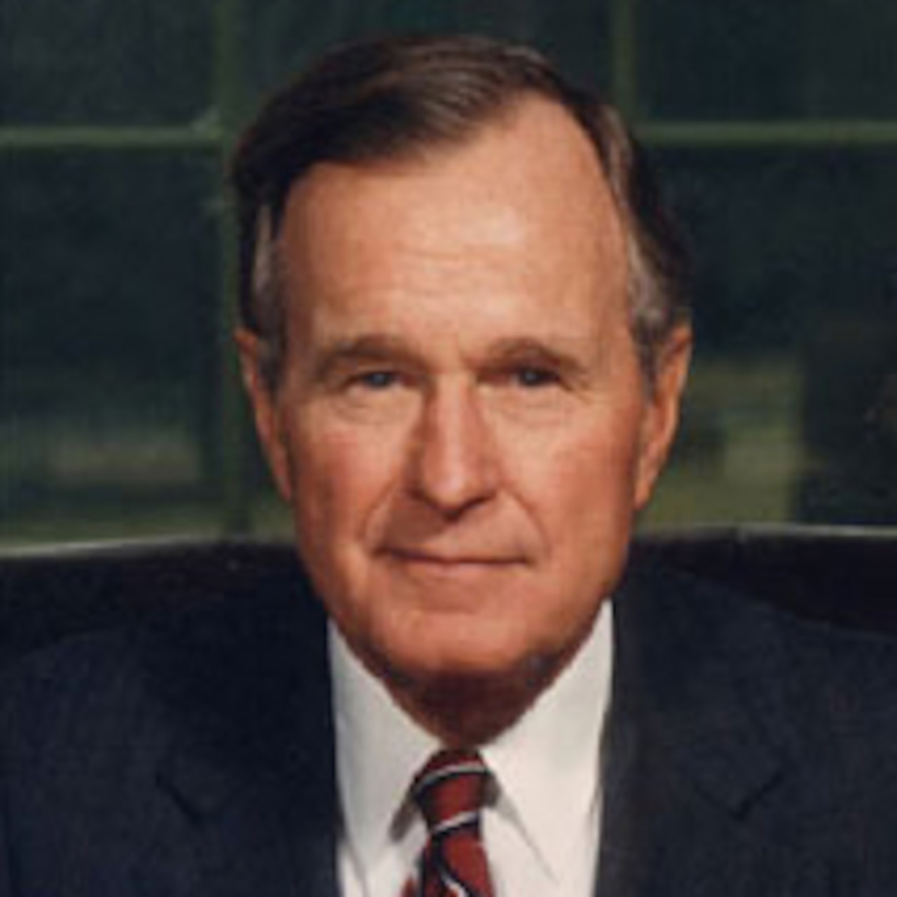 A graphic of George H.W. Bush