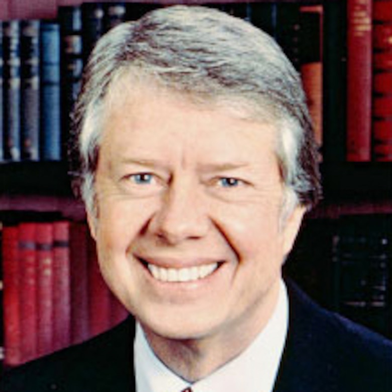 A graphic of President Jimmy Carter