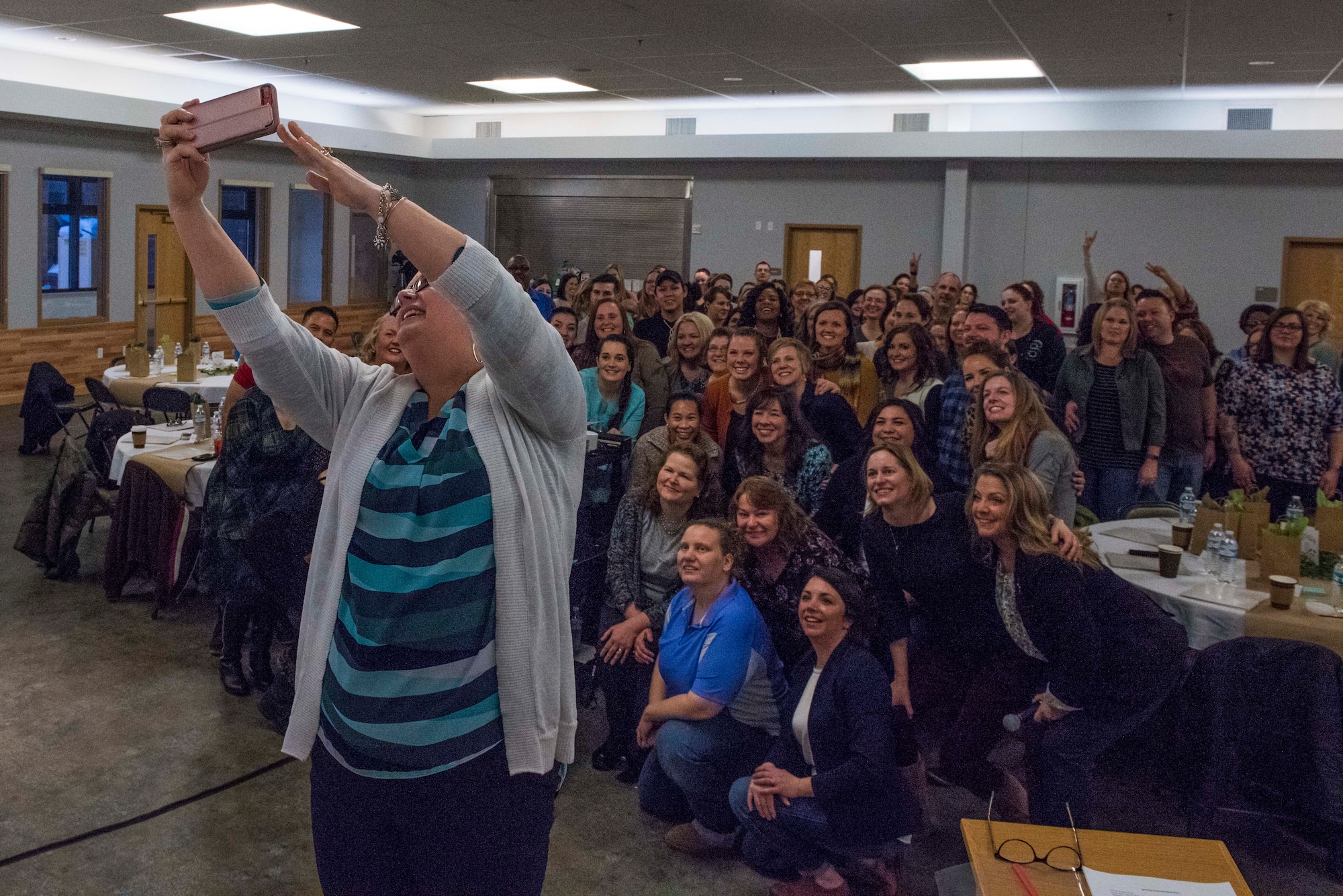 The purpose of the event was to provide military spouses the same resiliency tools military members receive.