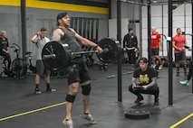 Capt. John Murphy doing on working hard during the U.S. Army Warrior Fitness Team Tryouts.