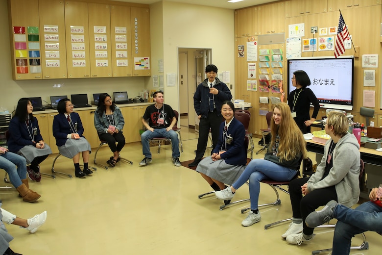 Karyo High School, Shunan City Children’s International Performance Group visit MCAS Iwakuni for cultural exchange, performance