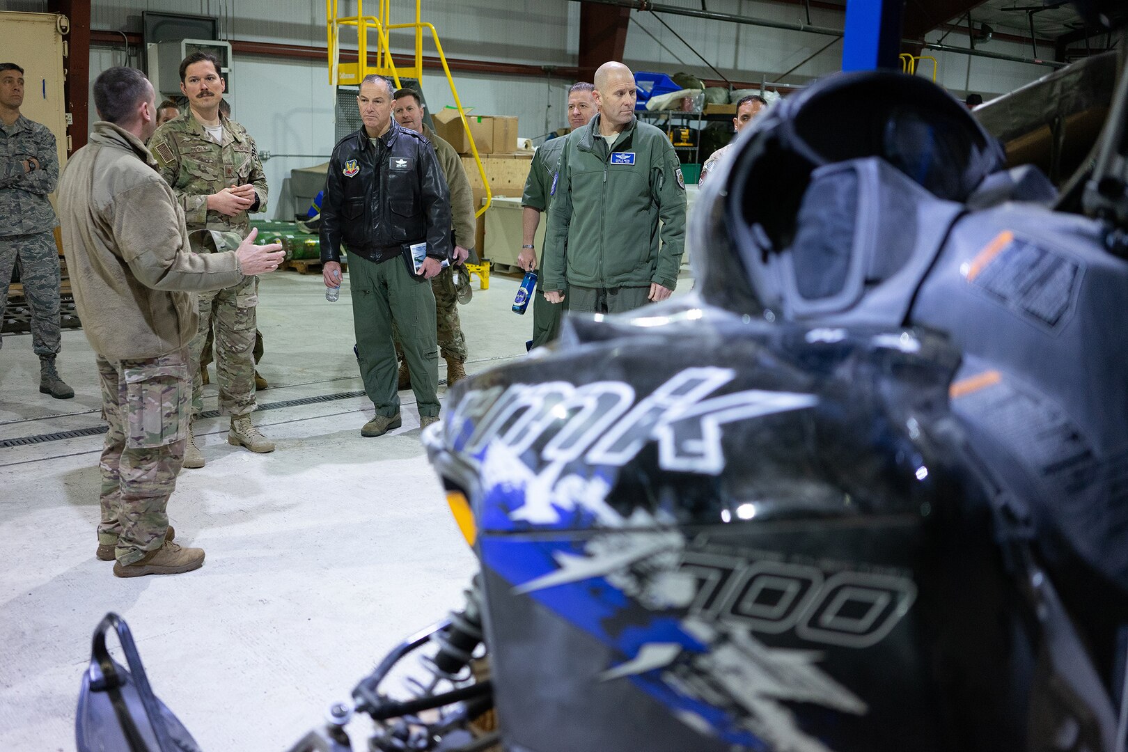 Alaska Air Guardsmen Brief Air Combat Command Officials