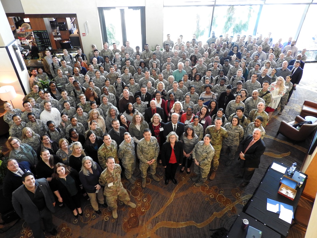 Nearly 300 Air Force financial service technicians and operators received training during the Air Force Financial Operations Workshop in San Antonio, Texas, Feb. 11-15. The workshop focused specifically on training in 17 finance customer service topics.