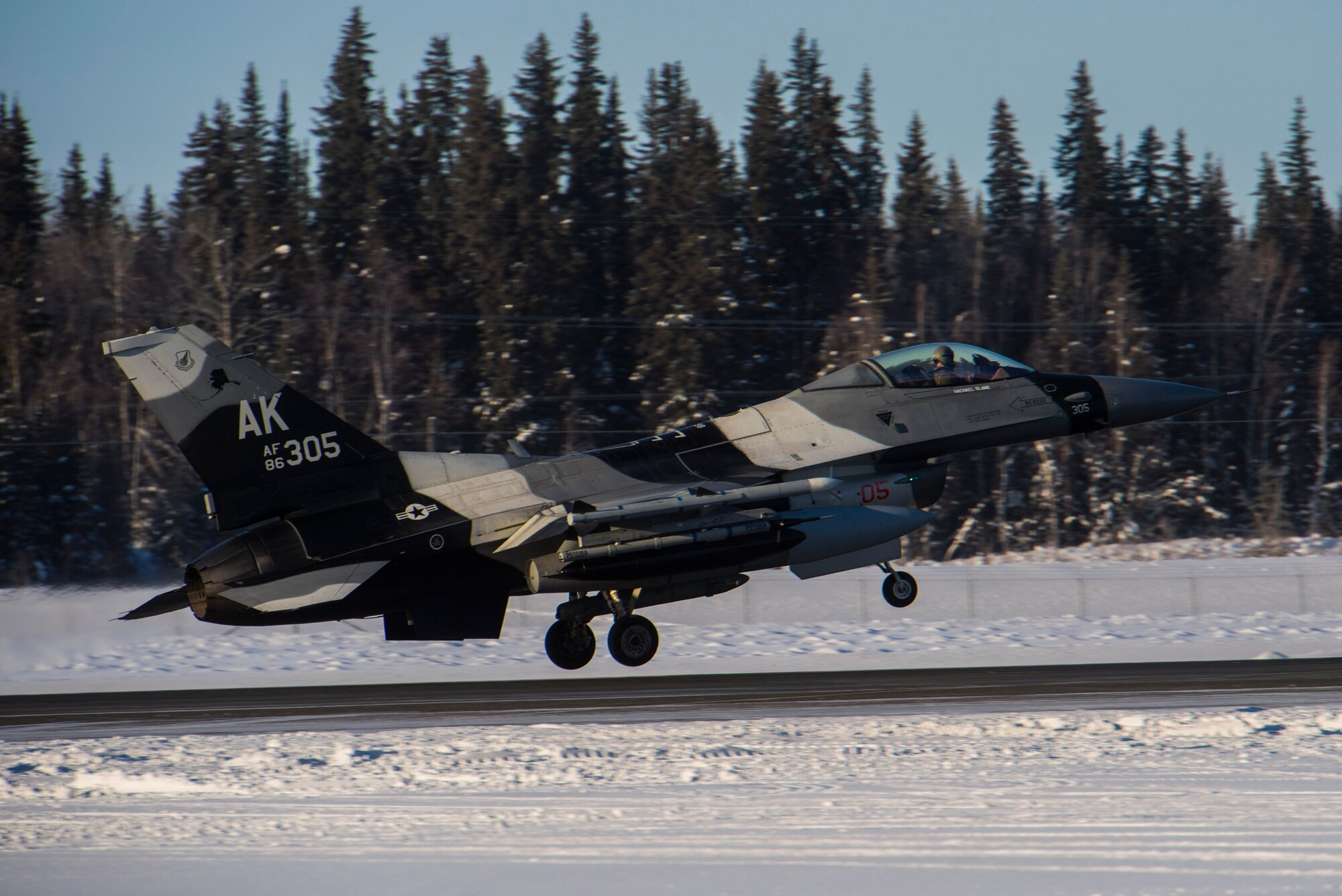 The aircraft headed to Andersen Air Force Base, Guam, to participate in COPE North, an annual multilateral field training exercise which demonstrates the U.S. Air Force’s commitment to peace and security throughout the Indo-Pacific region.