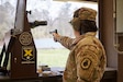 Staff Sgt. Sandra Uptagrafft, a Pan American Games medalist and Olympic shooter, trains with the U.S. Army Reserve Service Pistol Team.