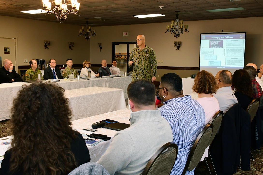 DLA Distribution Commanding Officer addresses DLA Distribution Susquehanna, Pennsylvania leadership