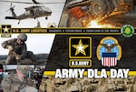 Army DLA Day with photos and Army and DLA logos.
