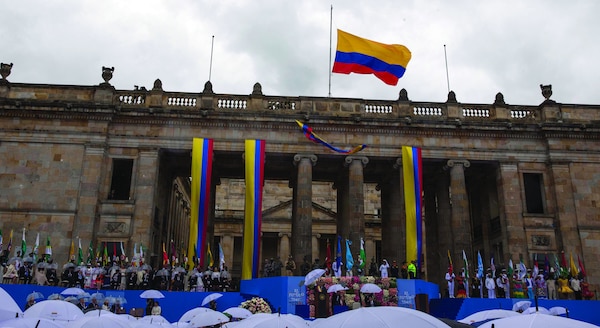 Iván Duque assumes the Presidency; August 7, 2018 at the Bolivar Square in Bogota, Colombia.(Presidency of the Mexican Republic)