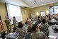 628th Medical Group Airmen celebrate winning the U.S. Air Force Surgeon General Award for Clinic of the Year Feb. 20, 2019, during a commander’s call at Joint Base Charleston, S.C.