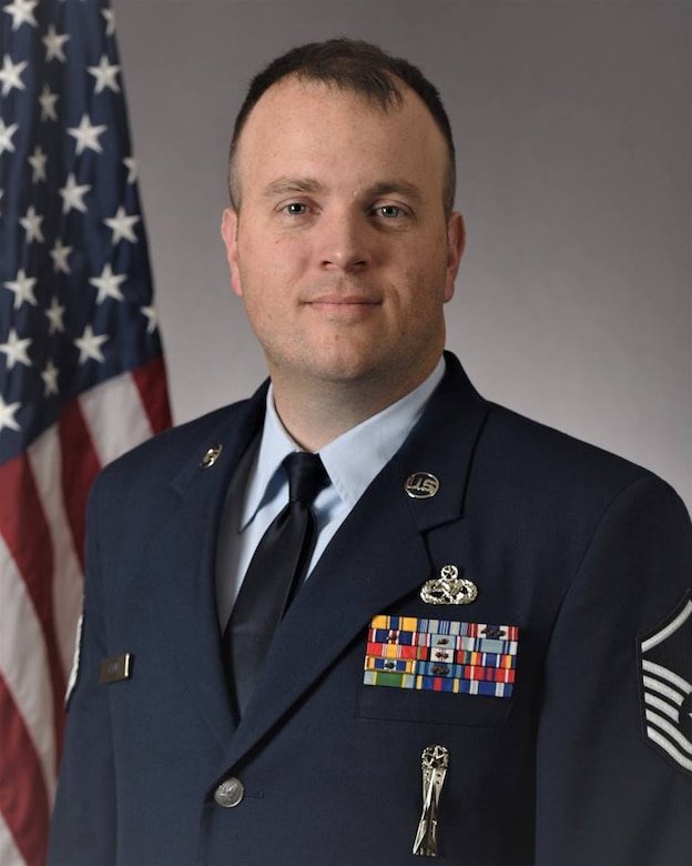 Master Sgt. Christopher J. Lyon, 414th Maintenance Squadron armament flight chief, wins the 2018 Tenth Air Force SNCO of the Year award.