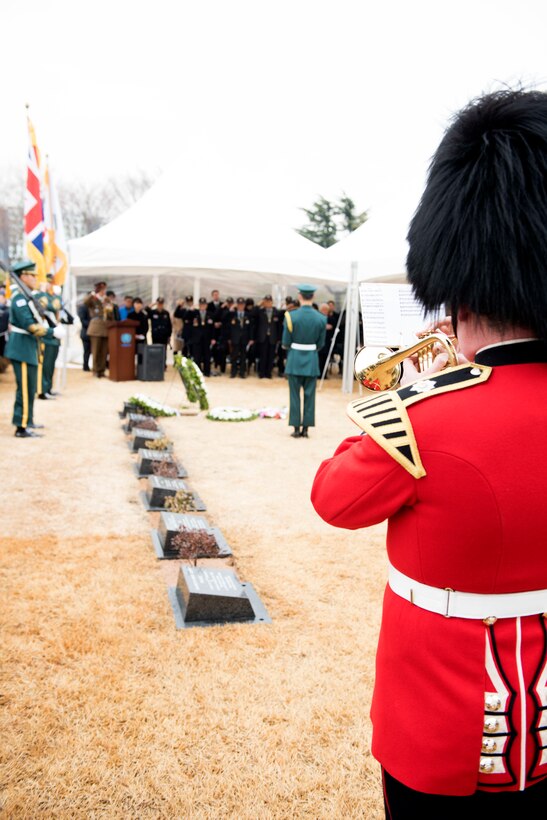 On February, 19, 2019, at the United Nations Memorial Cemetery in Busan, retired U.K. Army Sgt. Speakman were interred surrounded by family, U.K. delegates, Korean War Veterans, local school children, and members of the United Nations Command.