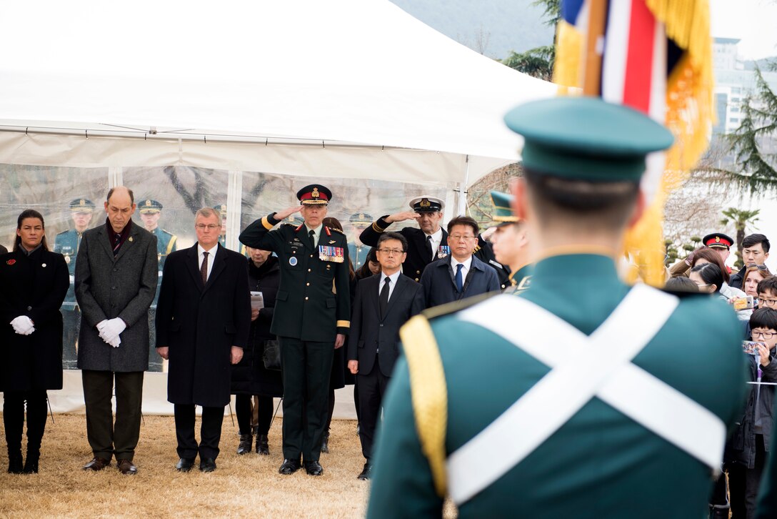 On February, 19, 2019, at the United Nations Memorial Cemetery in Busan, retired U.K. Army Sgt. Speakman were interred surrounded by family, U.K. delegates, Korean War Veterans, local school children, and members of the United Nations Command.