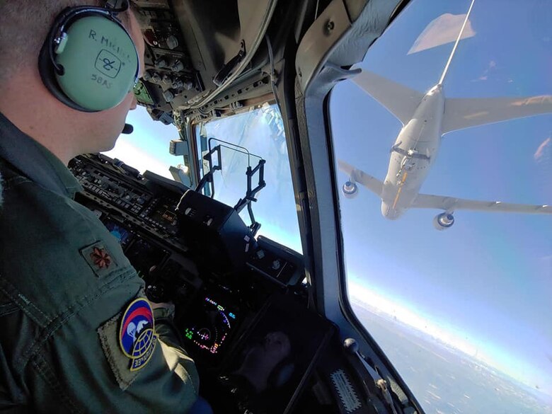 Team McChord conducts C-17 Globemaster III aerial refueling with the U.S. Air Force’s newest KC-46 Pegasus tanker Jan. 29