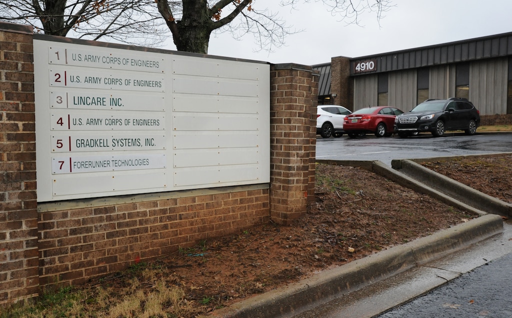 The majority of the U.S. Army Engineering and Support Center, Huntsville’s employees are now working from the Center’s new location at 475 Quality Circle, in the Thornton Research Park.
However, one of the Center’s directorates and several other Center divisions and program offices are remaining in office suites geographically detached from the Center.