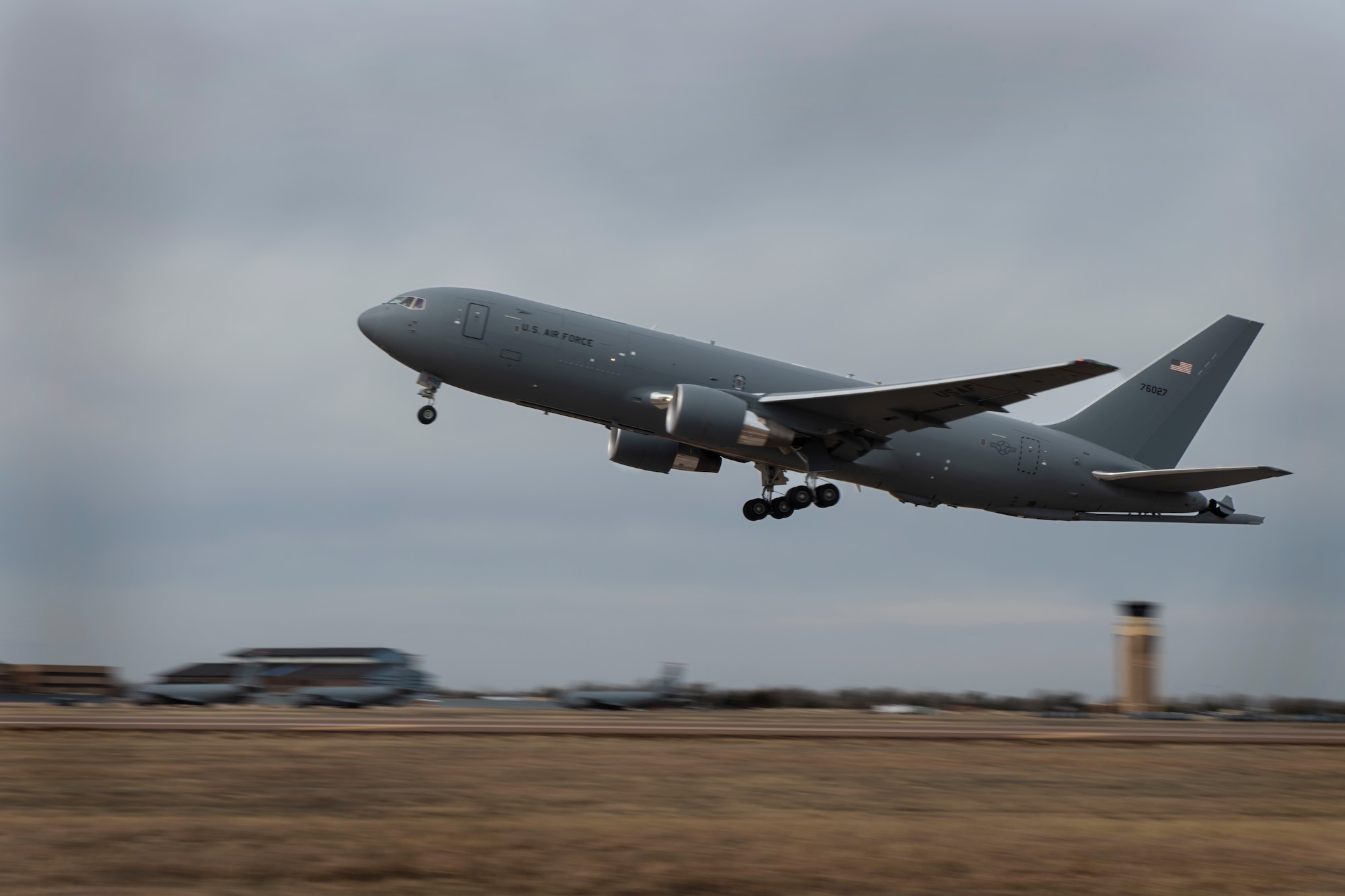 a plane on a flightline