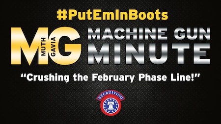 Maj. Gen. Frank Muth, commanding general, U.S. Army Recruiting Command and Command Sgt. Maj. Tabitha Gavia, command sergeant major of U.S. Army Recruiting Command, have a message for you about the results for the February phase line and the upcoming #TopStationCommander Incentive Ceremony.
#MGMinute #USAREC #PutEmInBoots