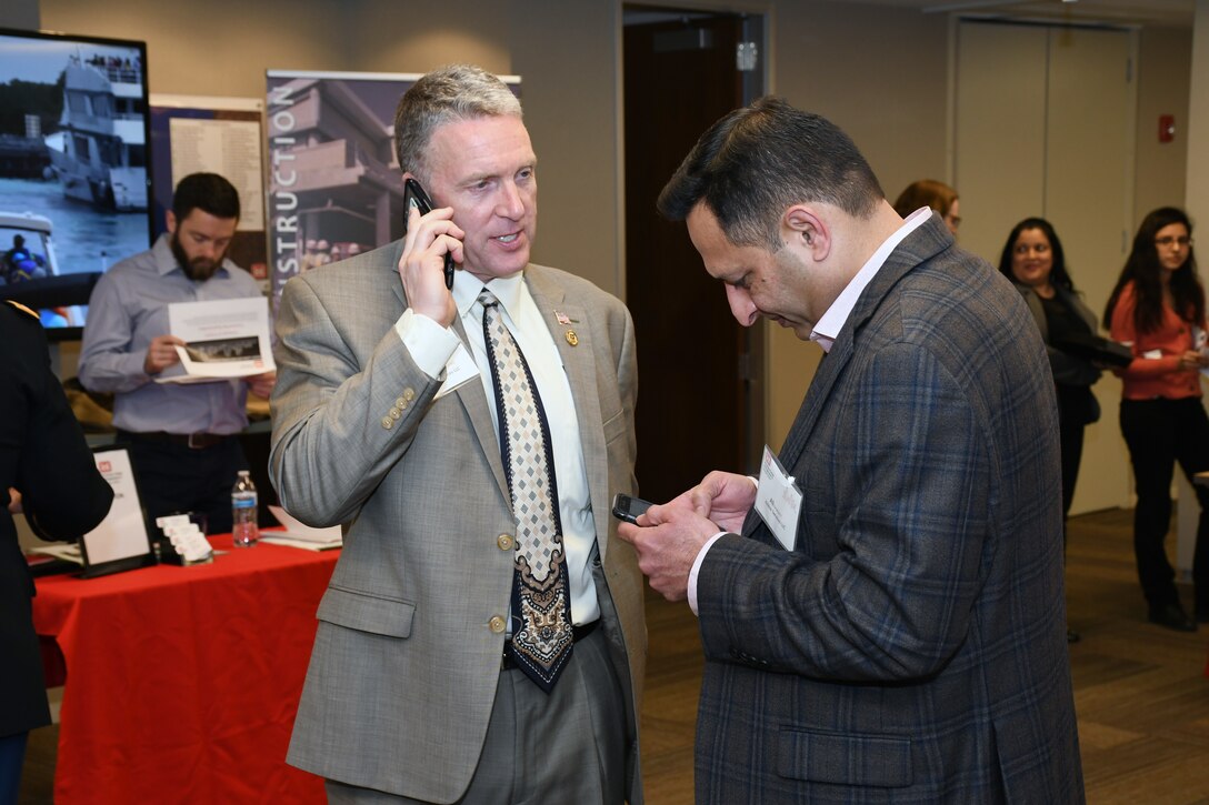 The U.S. Army Corps of Engineers Chicago District hosted a Business Opportunities Open House Feb. 20 for large and small firms, nonprofit agencies, higher education institutions, and partners to meet District leadership, Program Managers, Project Engineers, Contracting, Small Business, and other District personnel to discuss upcoming projects, solicitations, and business opportunities. (U.S. Army photo by Patrick Bray/Released)