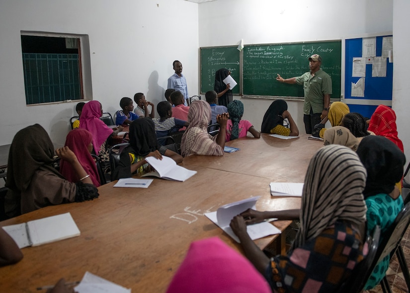 Civil affairs Soldiers continue tradition in Tadjourah with Centre De Femmes empowerment center