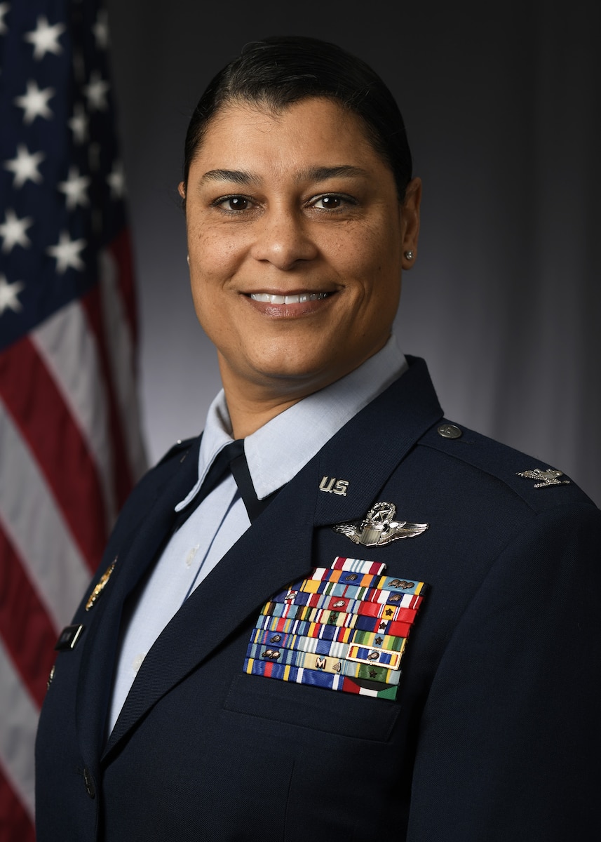 Col. Dana Nelson, 507th Air Refueling Wing vice commander, stands for an official photograph. (U.S. Air Force courtesy photo)