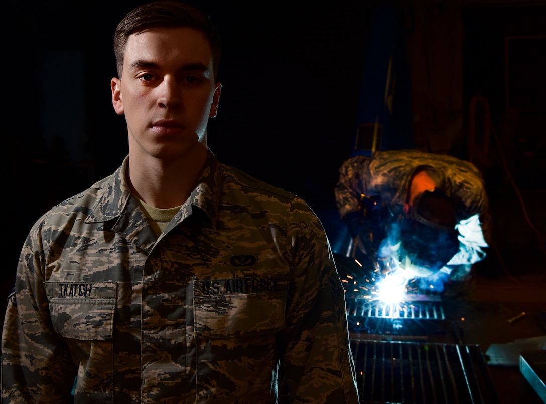 Airman posing for a portrait