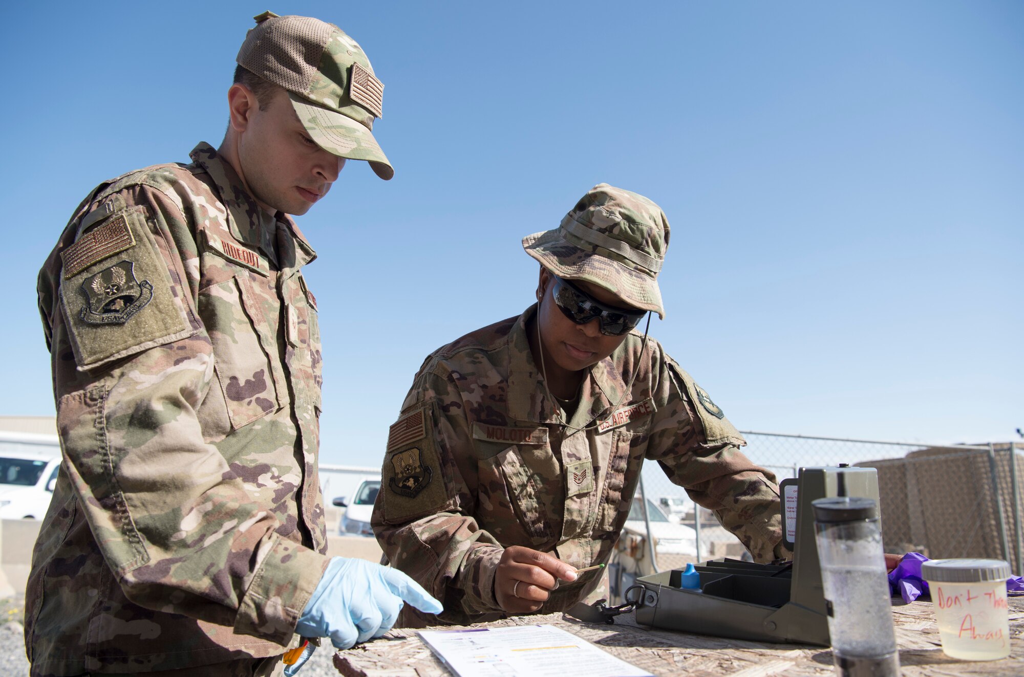 Expeditionary bioenvironmental technicians safeguard 386th AEW