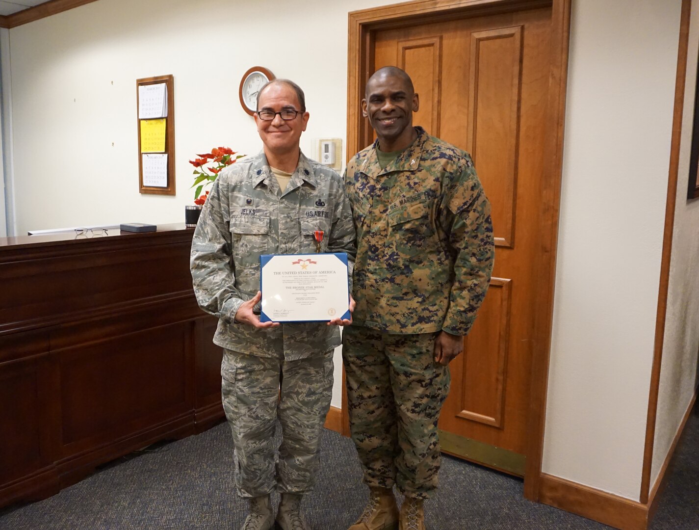 San Joaquin’s Jelks Awarded the Bronze Star Medal