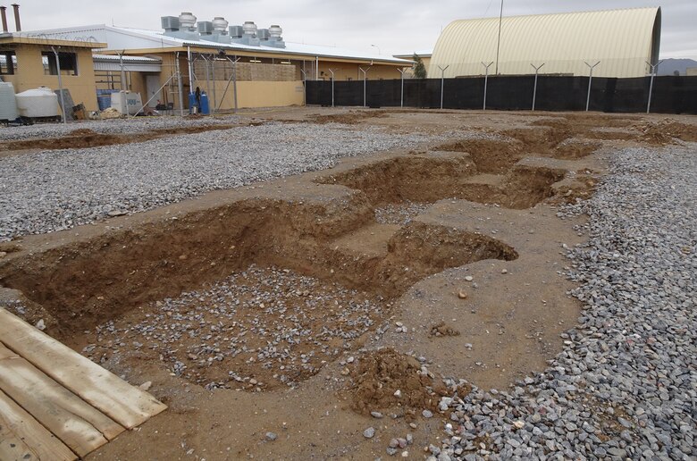 Existing dining facility at the rear which is to be renovated for a multi-purpose facility